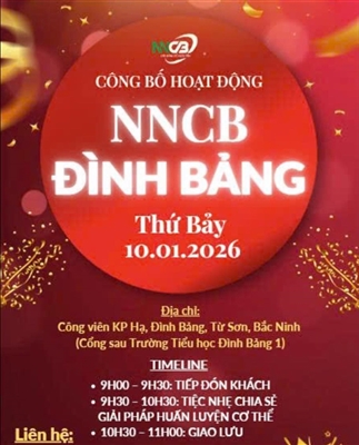 Hệ thống NNCB – Huấn luyện cơ thể tiếp tục chào đón thành viên mới: NNCB Đình Bảng sau buổi Khởi Động Tháng 01/2026